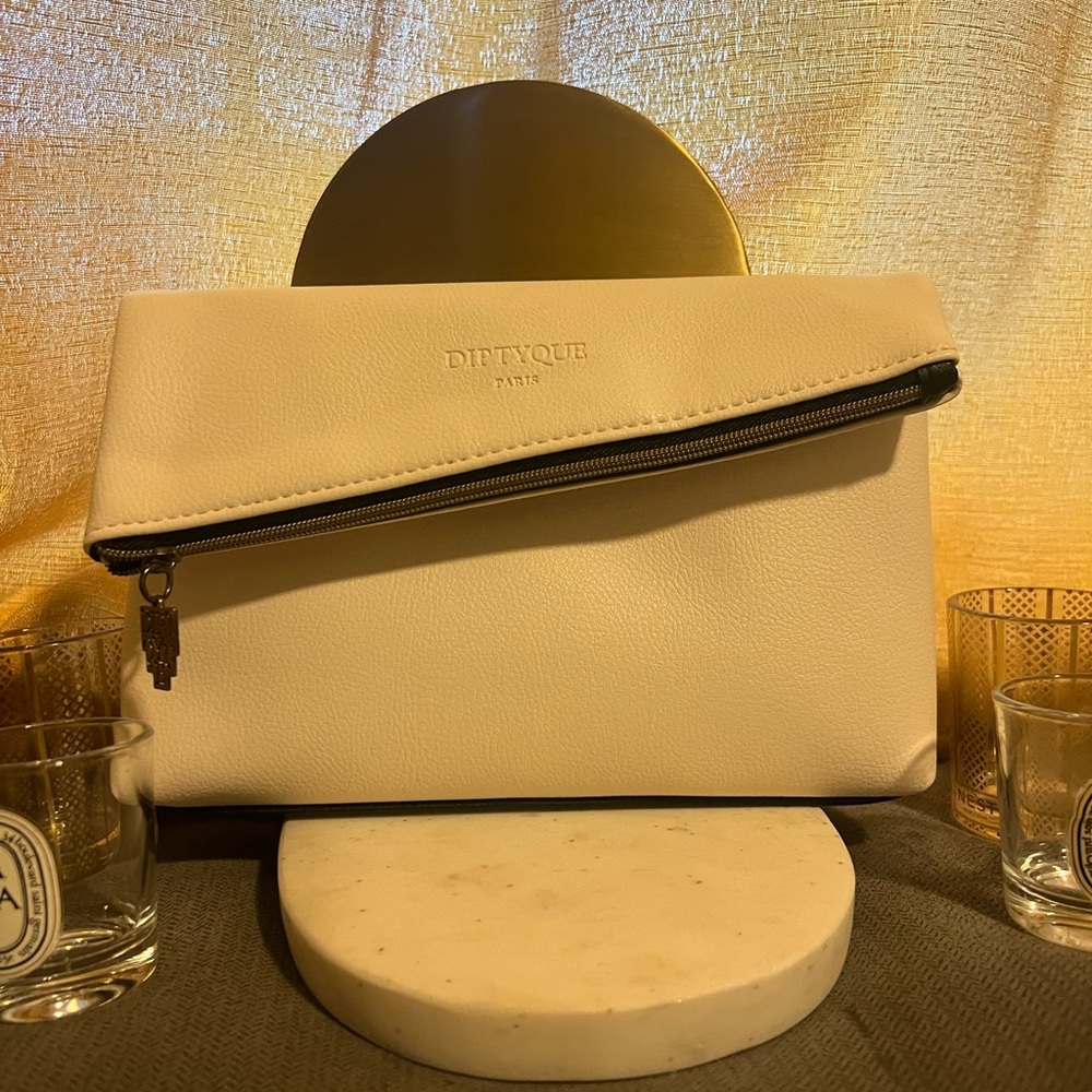 Diptyque × Qatar Airways amenity pouch (empty)